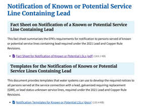 Understanding the EPA Notification Templates for LCRR Compliance